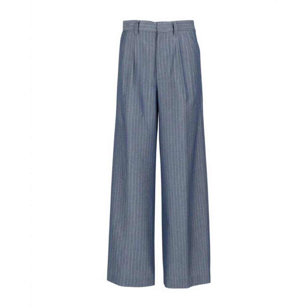 NEW BANDIT BRAND women's pinestripe pant in blue note